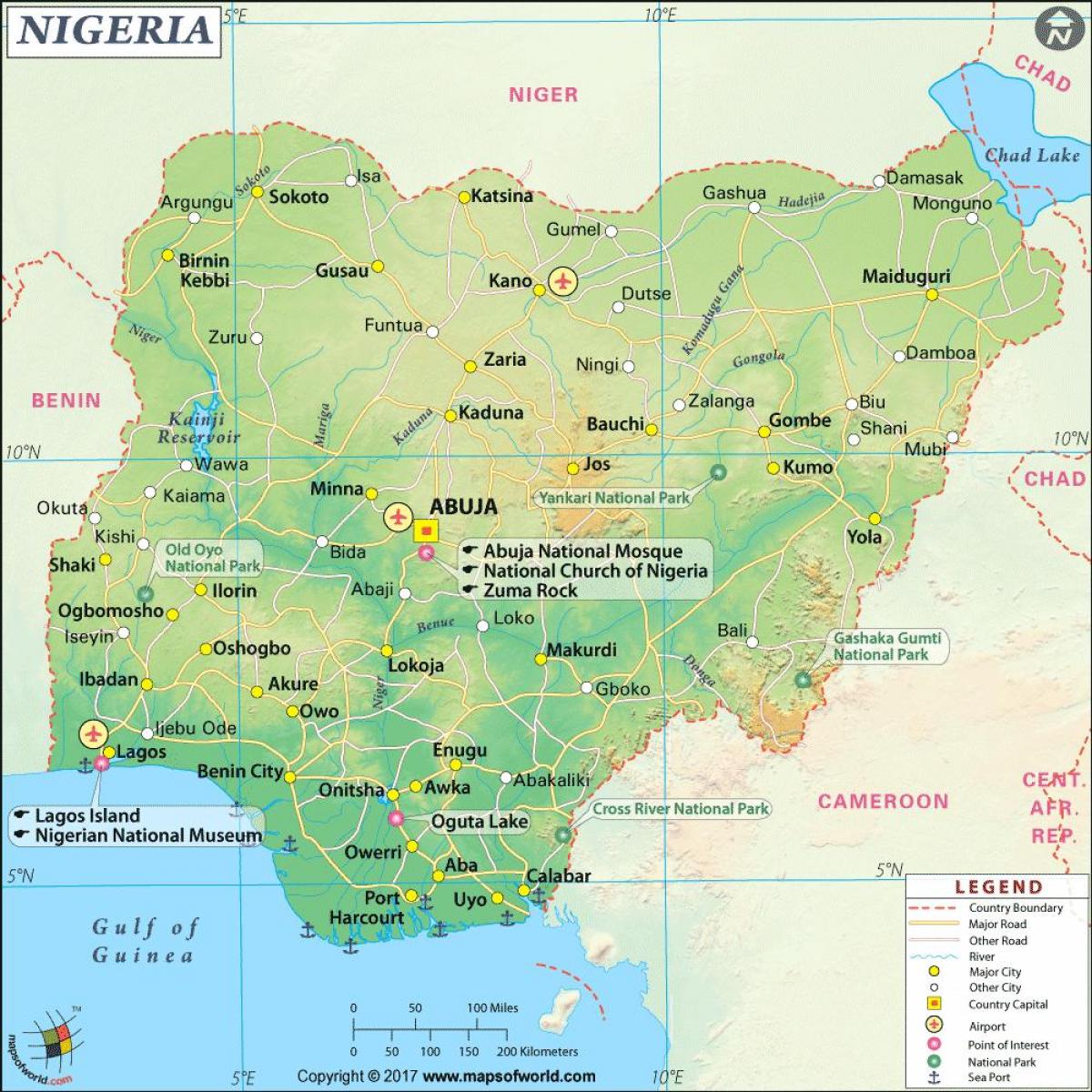 nuotraukos nigerijos žemėlapyje