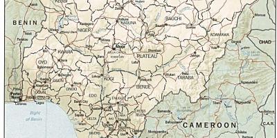 Žemėlapis nigerija schema