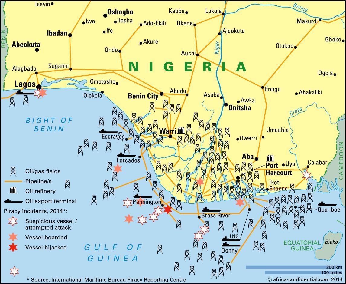 pramonės žemėlapis nigerija