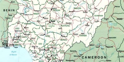 Lagosas, nigerija afrikos žemėlapis