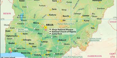 Nuotraukos nigerijos žemėlapyje
