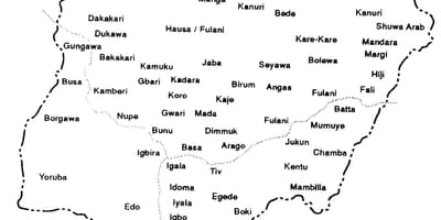 Lygiosios nigerija žemėlapyje